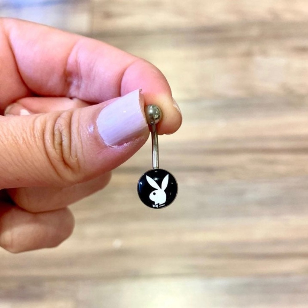 New Playboy belly ring